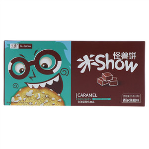 米秀香浓焦糖味怪兽饼（45g）
