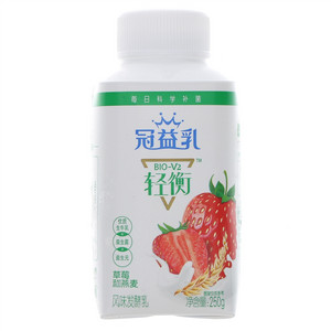 蒙牛BIO-V2轻衡冠益乳草莓风味发酵乳
