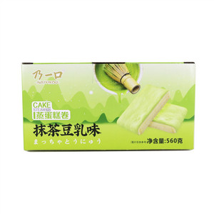 乃一口抹茶豆乳味蒸蛋糕卷