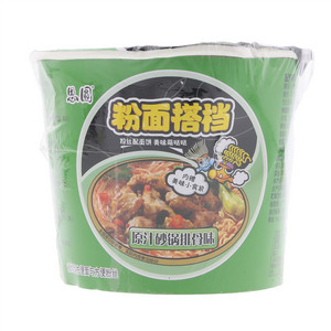 思圆粉面搭档原汁砂锅排骨味