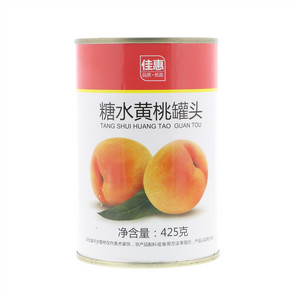 佳惠糖水黄桃罐头425克