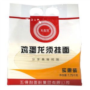 天麦然鸡蛋龙须挂面（花色挂面）