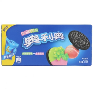 奥利奥缤纷双果味夹心饼干水晶葡萄味+水蜜...