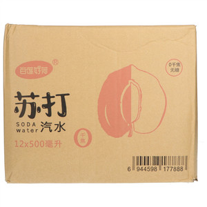 百莲好荷白桃味苏打汽水