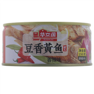 华立园香辣味豆香黄鱼罐头