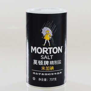 莫顿牌未加碘精制盐