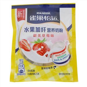 Nestle雀巢水果加纤营养奶粉（甜美草莓味）