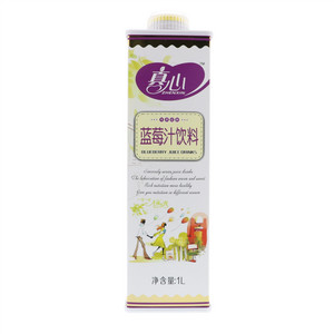 真心蓝莓汁饮料罐装1L