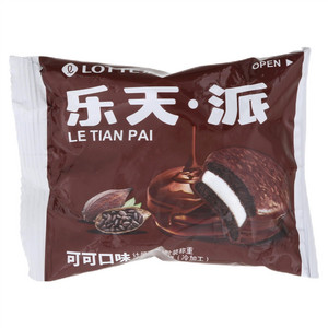 LOTTE乐天可可口味涂饰蛋类芯饼