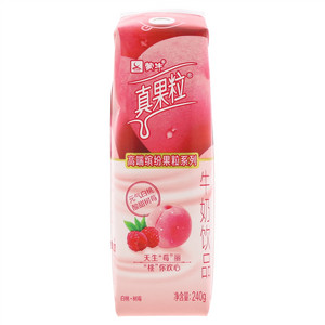 蒙牛真果粒高端缤纷果粒系列白桃树莓牛奶饮品