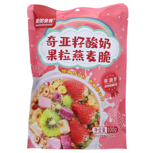 美粥食客奇亚籽酸奶果粒燕麦脆