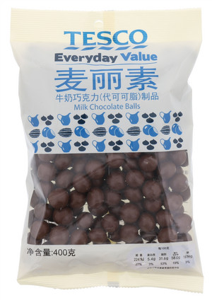 麦丽素牛奶巧克力（代可可脂）制品