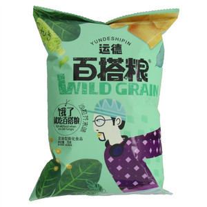 运德百搭粮菠菜脆片-沙拉芥末味（含油型膨化食品）