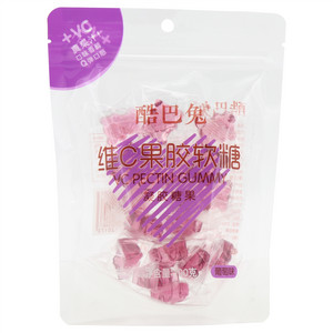 酷巴兔葡萄味维C果胶软糖