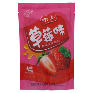 浩生草莓味果味固体饮料