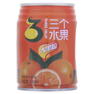 沃尔旺三个水果橙粒果汁饮料