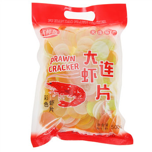 富鲜岛大连虾片彩色虾片