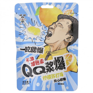 旺旺QQ浆爆柠檬苏打味夹心软糖（凝胶糖果）