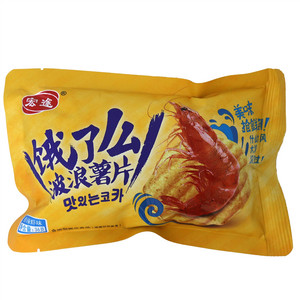 宏途饿了么 波浪薯片（含油型膨化食品）（香辣虾味）