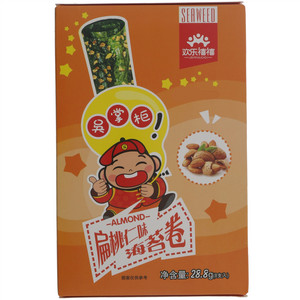 欢乐禧禧吴掌柜扁桃仁味海苔卷