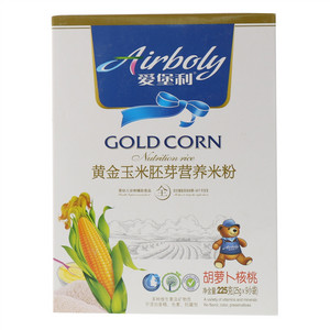 爱堡利胡萝卜核桃黄金玉米胚芽营养米粉