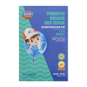 臣美滋DHA核桃莲子益生菌护畅有机营养米粉