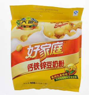  好家庭钙铁锌豆奶粉