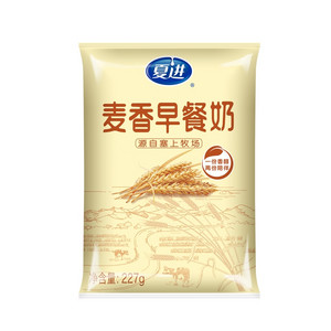 夏进乳业227g无菌枕麦香早餐奶