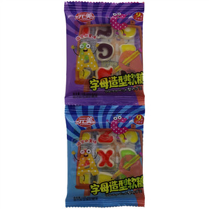 元美混合水果味字母造型软糖