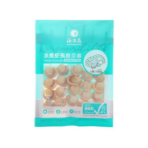 海洋岛冻煮虾夷扇贝串