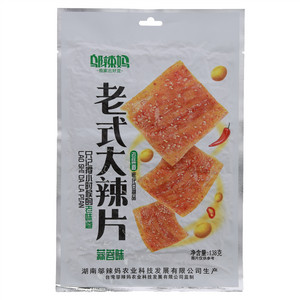 邬辣妈蒜蓉味湖南老式大辣片（大豆蛋白类制品）