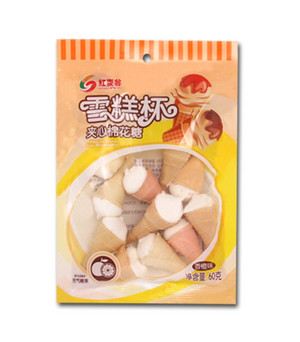 红麦谷雪糕杯夹心棉花糖