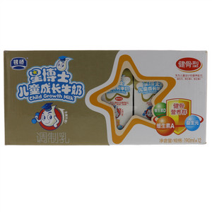 银桥星博士儿童成长牛奶健骨型调制乳Child Growth Milk 190ml×12