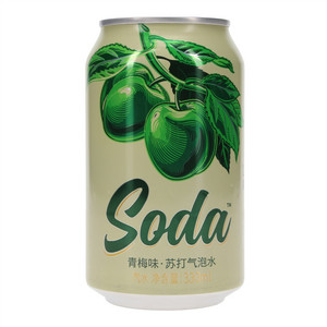 名仁青梅味·苏打气泡水 汽水（罐）