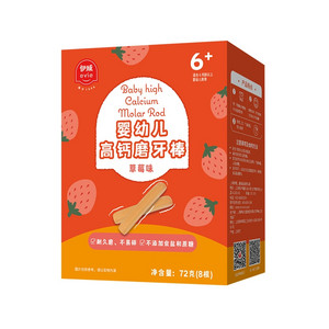 婴幼儿高钙磨牙棒草莓味72克