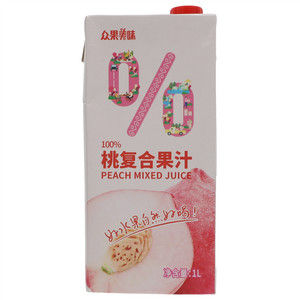 众果美味 100%桃复合果汁