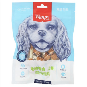 Wanpy宠物零食犬用鸡肉哑铃