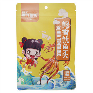 利高通哪吒追鲜烧烤口味鲍香鱿鱼头