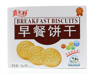 嘉士利牛奶味早餐饼干1kg