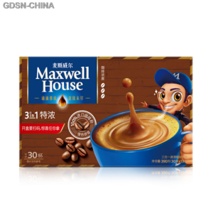 麦斯威尔三合一速溶咖啡 特浓 30条