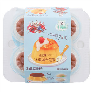 小馋熊酸奶味冰淇淋布甸果冻