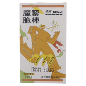 初吉南美辛虾味魔藜脆棒（韧性饼干）