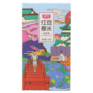 樱花红豆薏米谷物茶
