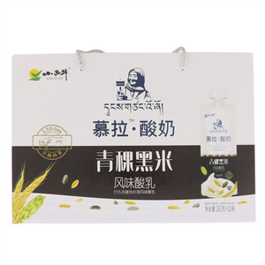 小西牛慕拉青稞黑米风味酸乳