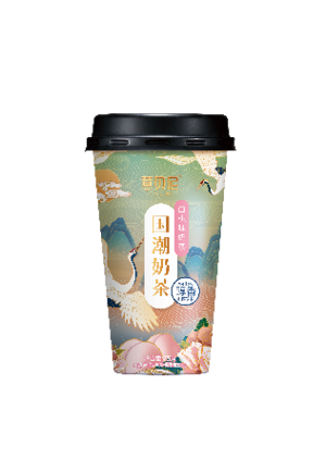 意贝尼国潮奶茶白桃味奶茶