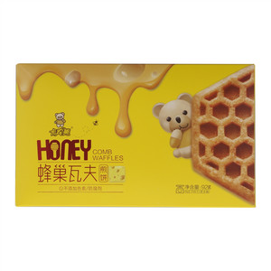 卡宾熊芝士味蜂巢瓦夫煎饼