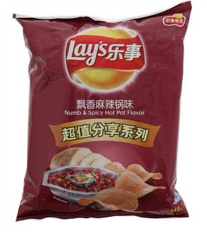 乐事飘香麻辣锅味145克
