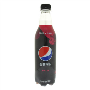 PET百事可乐无糖树莓味500ml