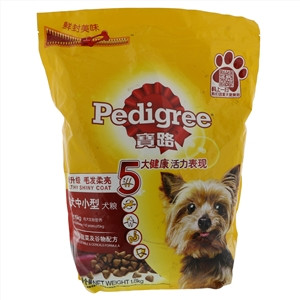 宝路牛肉口味、蔬菜及谷物配方成犬中小型犬粮