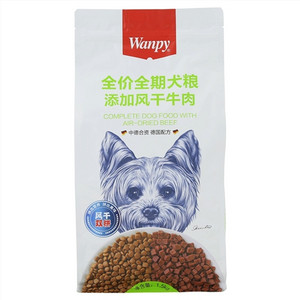 Wanpy全价全期犬粮添加风干牛肉